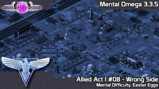 CampC Mental Omega 335  Allied 8 Wrong Side on Mental Difficulty [upl. by Airemahs]