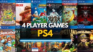 TOP 40 BEST 4 PLAYER PS4 GAMES TO PLAY WITH FRIENDS [upl. by Nehgam]