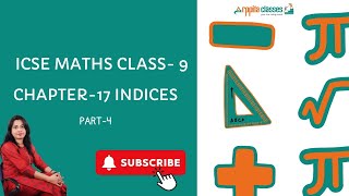 class 9th math chapter 17 indices  Chapter 17 indices  class 9 icse indices solution [upl. by Ecila]