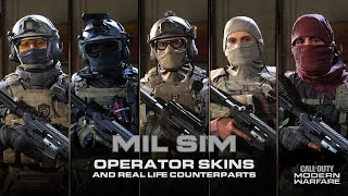 Modern Warfare MilSim Operators and Real Life Counterparts  Part Three [upl. by Kensell]