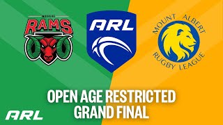 ARL Open Age Restricted Grand Final  Waiheke Rams v Mount Albert Lions [upl. by Tiffie]