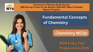 Chemistry MCQs I BSN Admission Entry Test I NTS BSN test Preparation 2024 I DNS [upl. by Marlena]