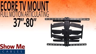 How To Install A Full Motion Articulating TV Mount For TVs Between 37quot To 80quot 17415003 [upl. by Iuqcaj172]