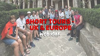 Bunnik Tours Webinar Short Tours UK amp Europe [upl. by Coop]