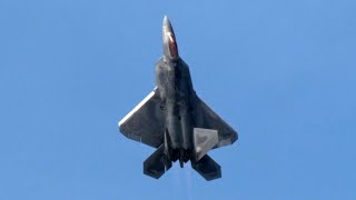 2023 Great Pocono Raceway Airshow  F22 Raptor Demonstration [upl. by Iegres]