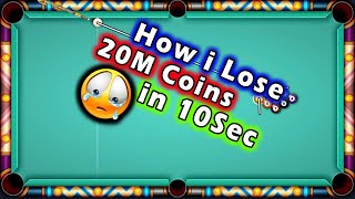 How I Lose 20M Coins in 10 Sec 🙀 8 BALL POOL 9 BALL ONE SHOT WIN FAIL [upl. by Strang]