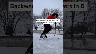 How To Skate Fast Backwards 🔥😱 iceskating tips holidayswithshorts shorts [upl. by Abdella781]