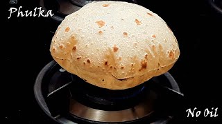 Phulka Recipe RotiChapati  Puffed Indian Bread by carrier meals [upl. by Yde]