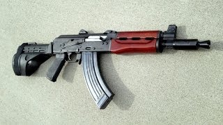 M92 PAP Zastava AK Pistol SB47 Stabilizing Brace Custom Finish Combloc Customs Krinkov Yugo [upl. by Oludoet]