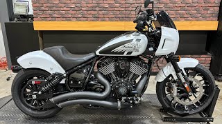 2024 Indian Sport Chief White Metallic Smoke with Freedom Exhaust Lloydz Tune and Intake [upl. by Corey]