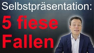 Vorstellungsgespräch 5 fiese Fallen der Selbstpräsentation [upl. by Pearline341]