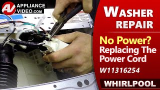 Washer  Power Cord issues  Diagnostic amp Repair [upl. by Rosanna]