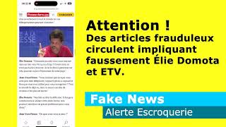 Dénonciation d’un article frauduleux impliquant Élie Domota et la chaîne de télévision ETV [upl. by Jenks972]