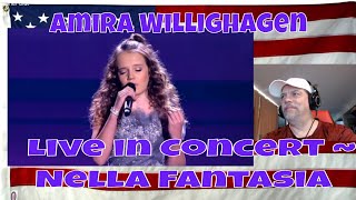 Amira Willighagen  Live in Concert  Nella Fantasia  REACTION  Unreal  definitely the better one [upl. by Bigot]