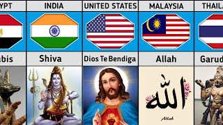 Gods from different countries National Gods of different countries real data [upl. by Jacobah376]