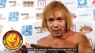 Mar 21 NEW JAPAN CUP 2018  6th match  Postmatch comments English  Japanese subs [upl. by Truman]