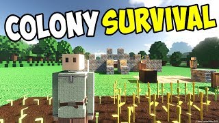 MY LITTLE KINGDOM SANDBOX  Colony Survival Gameplay  Minecraft Colony Simulator [upl. by Azarria]