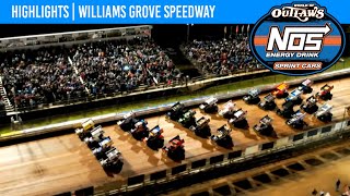 World of Outlaws NOS Energy Drink Sprint Cars  Williams Grove Speedway  Sep 30 2023  HIGHLIGHTS [upl. by Spiers]