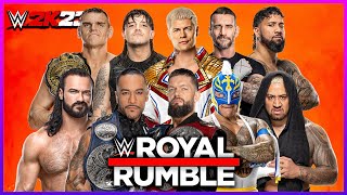 2 TIME RUMBLE WINNER  WWE Royal Rumble 2024  WWE 2K23 Gameplay [upl. by Gerti]