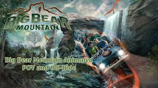 Big Bear Mountain Animated POV and OffRide Footage  Opening 2023 at Dollywood [upl. by Nilats]