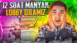 CORLION PUBG BUGUN 12 SOAT STREAM VA MANIYAK LOBBI UYNAYMIZ😱 ALKASHLAR TOYNI BUZMASA TOY QILAMIZ 😱 [upl. by Nivrag]