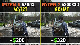 Ryzen 5 5600X vs Ryzen 7 5800X3D  10 Latest CPU Intensive Games Tested  Almost a generational leap [upl. by Primrosa]