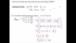 Collinear Points with Matrices [upl. by Kooima]