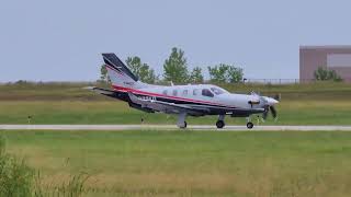 2016 Socata TBM 930  Taxi amp Takeoff  New Century AirCenter JCIKIXD  N972KD [upl. by Tichonn]