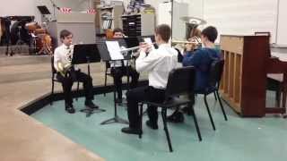 Prelude and Badinage Winfield Middle School Brass Quintet [upl. by Anwahsed]