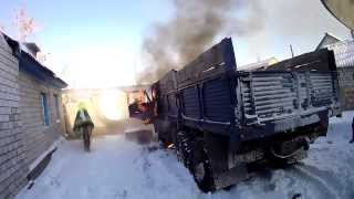 Будьте осторожны с огнем Пожар Горит КамАЗ Fire helmet cam [upl. by Mahalia736]