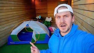 I Stayed in a Hotel Room Designed for Camping  You Won’t Believe This [upl. by Acinat]