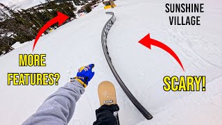 Top to Bottom at Sunshine Village Strawberry Terrain Park Banff [upl. by Oetam983]