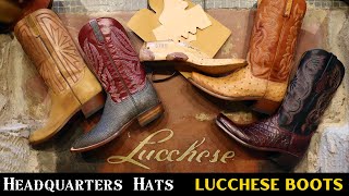 Lucchese Boots and Cowboy Hats over at Headquarters Hats in Fredericksburg TX [upl. by Tewell]