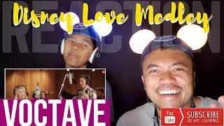 VOCTAVE singing quotDisney Love Medleyquot  REACTION vids with Bruddah Sam [upl. by Nosidam765]