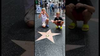 Vlad and Niki on Hollywood Walk of Fame shorts [upl. by Levram]