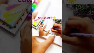 Cute ghost drew in with doodeling👻 art artideas artstyle doodleideas [upl. by Shevlo11]