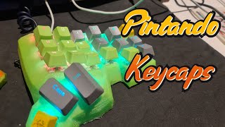 Como Pintar keycaps protegiendo la letra  Tutorial [upl. by Niasuh]