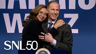 Harris and Trump Rallies Cold Open  SNL [upl. by Aihsekal]