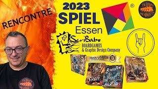 SPIEL Essen 2023 SCRIBABS Heavy Metal Boardgame Collection [upl. by Batholomew]