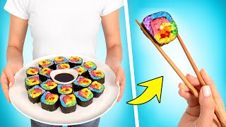 Wir machen leckeres RegenbogenSushi [upl. by Ahcas]