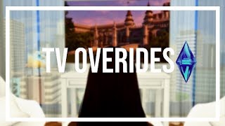 SIMS 4TV AND MOVIE OVERRIDESSIMS CAN WATCH REAL THINGS [upl. by Burkhardt]