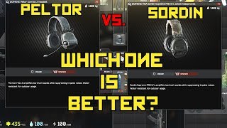 Peltor Comtacs VS New Sordin Headset Range Test Audio Directions Foot Steps  Escape From Tarkov [upl. by Notyarb]