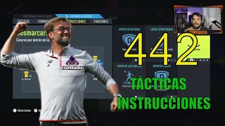 🔝Formación TOTAL 442 FIFA 22 Tácticas  Instrucciones GANA MUCHO MÁS [upl. by Nylsaj]