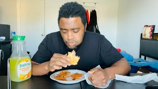 FREAKED Jimmy Dean Ham Cheese Croissant eatingwithtrey [upl. by Bonnibelle]