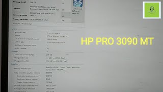 hp pro 3090 microtower pc  hp pro 3099 mt pc  windows 7 in old pc [upl. by Susannah]