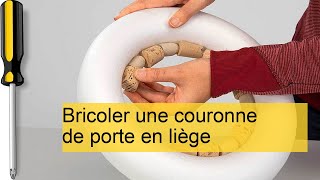 Créez une couronne de porte en liège  DIY facile et élégant à réaliser chez vous [upl. by Arbma]