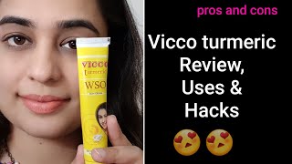 Vicco Turmeric WSO cream Review in Hindi Uses and Hacks of Vicco turmeric cream [upl. by Coster]