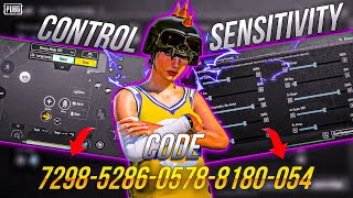 29 UPDATE⚡️BEST SENSITIVITY CODE  CONTROL SETTINGS PUBG MOBILEBGMI [upl. by Atoiyanap]