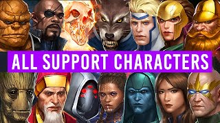 All 32 Support Characters Guide  Marvel Future Fight [upl. by Grazia820]