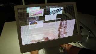 See Through 3D Desktop Behind the Screen Overlay Interaction [upl. by Irtemed120]